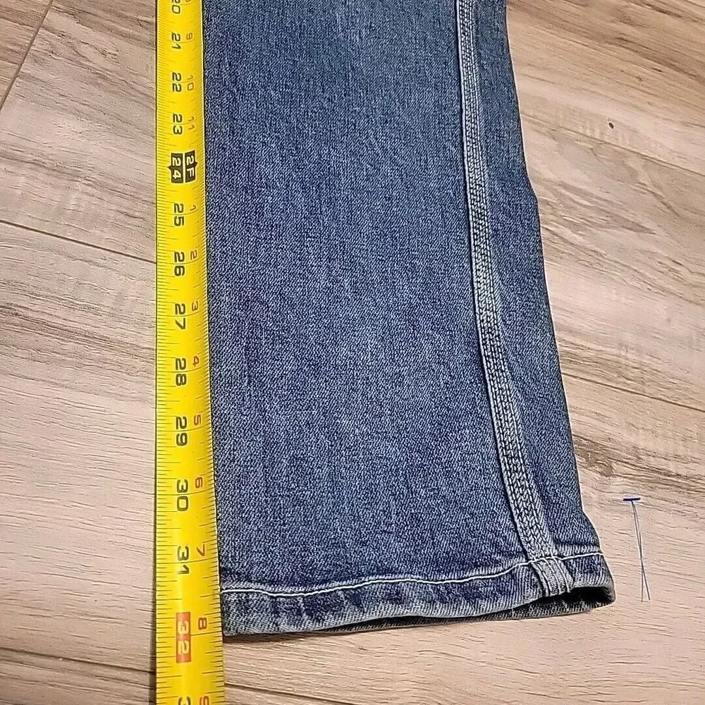 Vintage Jordache Jeans Mens 30 Blue Denim Y2K Skater Two Tone Cargo Straight‎